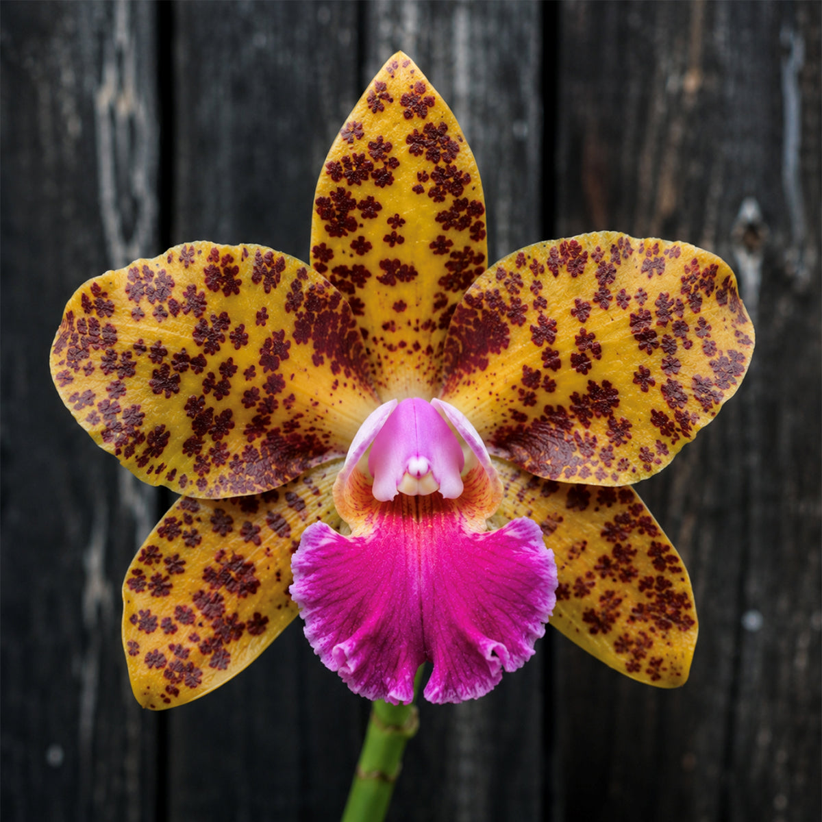 Cattleya Orchid Waianae Leopard x Sun Spots Waiomao's Golden Leopard